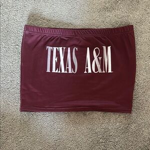 Burgundy Mini Skirt